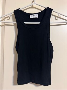 Aritzia Black Ribbed Tank